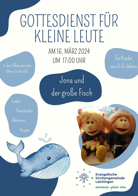 Flyer Gottesdienst für kleine Leute