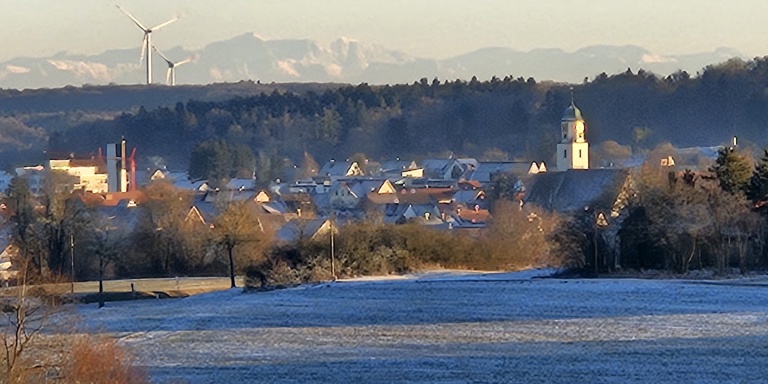 Laichingen mit Alpen